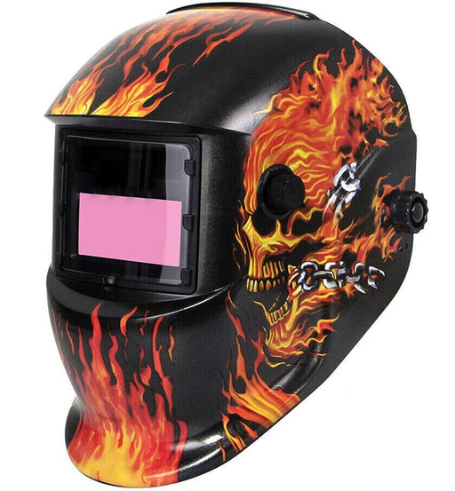 Welding Helmet Auto darkening Large View ARC TIG MIG Solar & Battery - Battery Mate