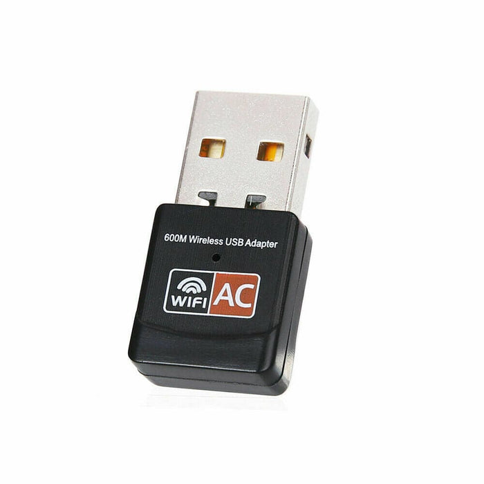 WiFi Wireless Dongle Dual Band 600Mbps AC600 Lan Network Adapter 2.4GHz 5GHz - Battery Mate