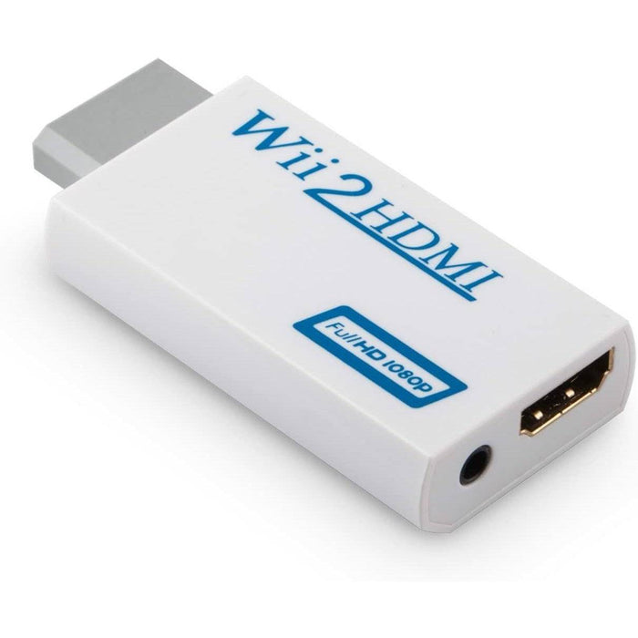 Wii to HDMI Converter 1080P for Full HD Devices, Wii HDMI Adapter with  3.5mm Audio