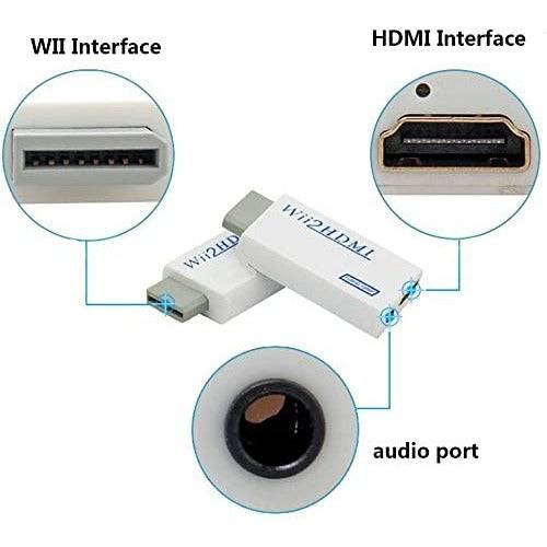 Wii to HDMI Converter 1080P with High Speed Wii HDMI Cable, Wii