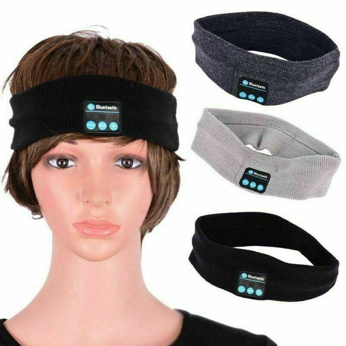 Wireless Bluetooth Stereo Earphone Headphone Sports Sleep Headset Headband with Mic - Battery Mate