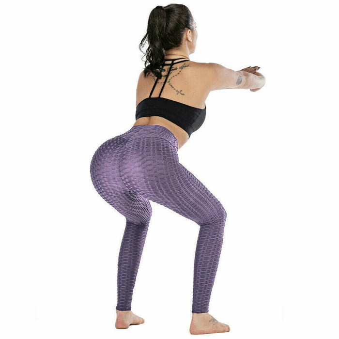 Women Yoga Pants Leggings High Waist Anti Cellulite Butt Lift Gym
